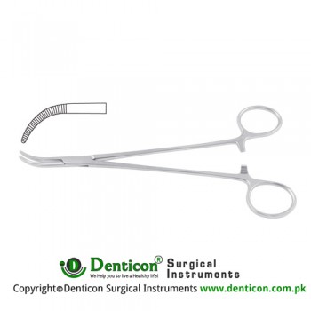 Mixter-Baby Dissecting and Ligature Forcep Curved Stainless Steel, 18.5 cm - 7 1/4"